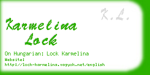 karmelina lock business card